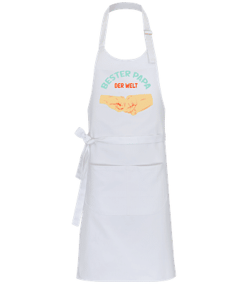 Bester Papa der Welt - Profi Kochschürze - Weiß - Vorne