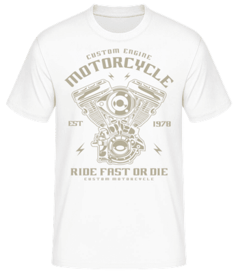 Custom Engine - Männer Basic T-Shirt - Weiß - Vorne