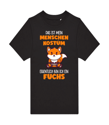 Eigentlich Bin Ich Ein Fuchs - Kinder T-Shirt B&C - Schwarz - Vorne