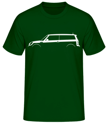 'Mini Cooper Clubman (R55)' Silhouette - Pánské basic tričko - Bottle green - Napřed