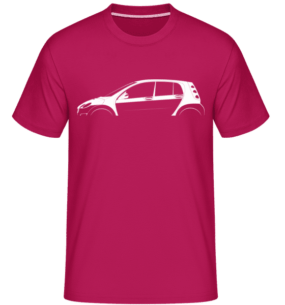 Preview: 'Smart Forfour (W454)' Silhouette - Shirtinator Men's T-Shirt - Magenta - Front