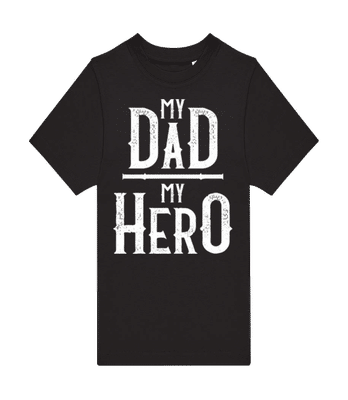 My Dad My Hero - Pánske tričko B&C - Čierna - Predné