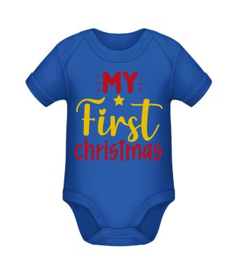 My First Christmas - Bio body pre deti - Kráľovská modrá - Predné