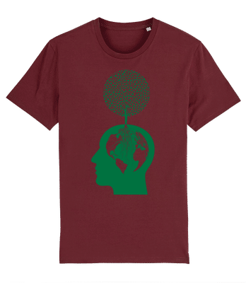 Chef Nature Et Environnement - T-shirt bio Homme Stanley Stella 2.0 - Bordeaux - Devant