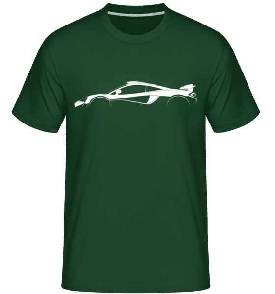 Preview: 'McLaren 620R' Silhouette - Shirtinator Men's T-Shirt - Bottle green - Front