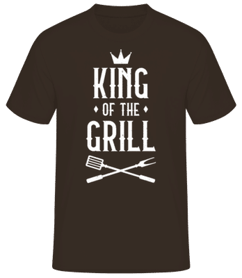 King Of The Grill - T-shirt standard Homme - Marron - Devant