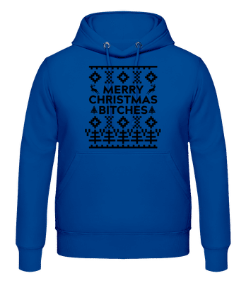 Merry Christmas Bitches - Männer Hoodie - Royalblau - Vorne