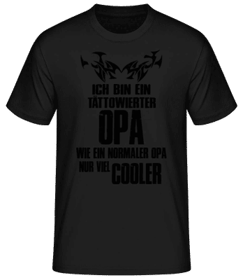 Ich Bin Tättowierter Opa - Männer T-Shirt B&C - Schwarz - Vorne