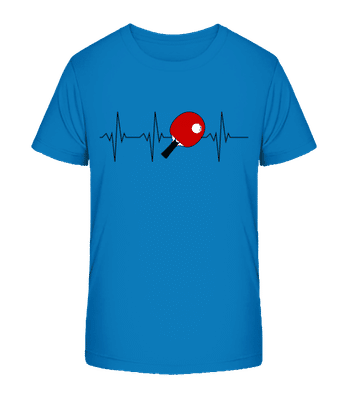 Table Tennis Heartbeat - Kid's Organic T-Shirt Stanley Stella 2.0 - Royal blue - Front
