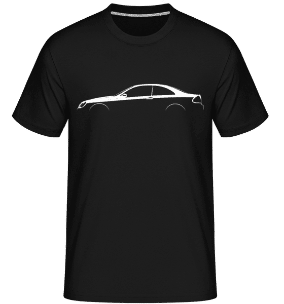 Aperçu: 'Mercedes-Benz CLK W209' Silhouette -  T-Shirt Shirtinator homme - Noir - Devant