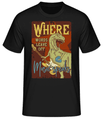 Music Speaks Dino · Männer Basic T-Shirt