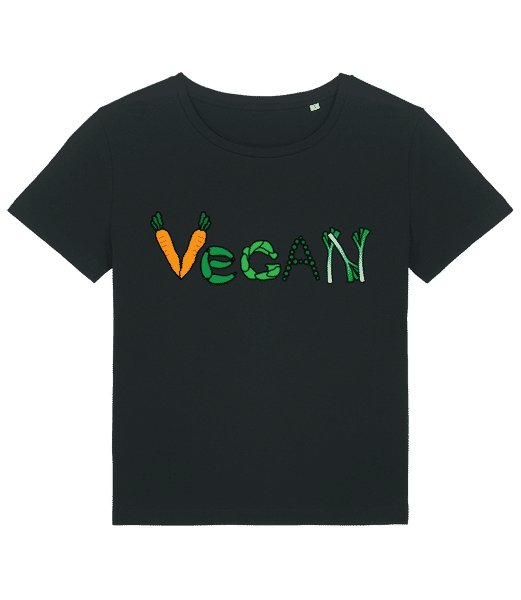 Aperçu: Vegan Légume - T-shirt bio Femme Stanley Stella 2.0 - Noir - Devant