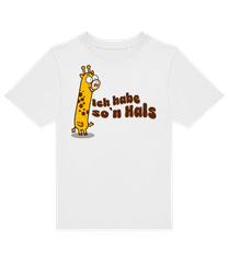 Giraffe Ich habe so`n Hals · Kinder T-Shirt B&C