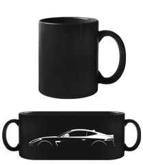 'Jaguar F-Type SVR' Silhouette · Schwarze Tasse