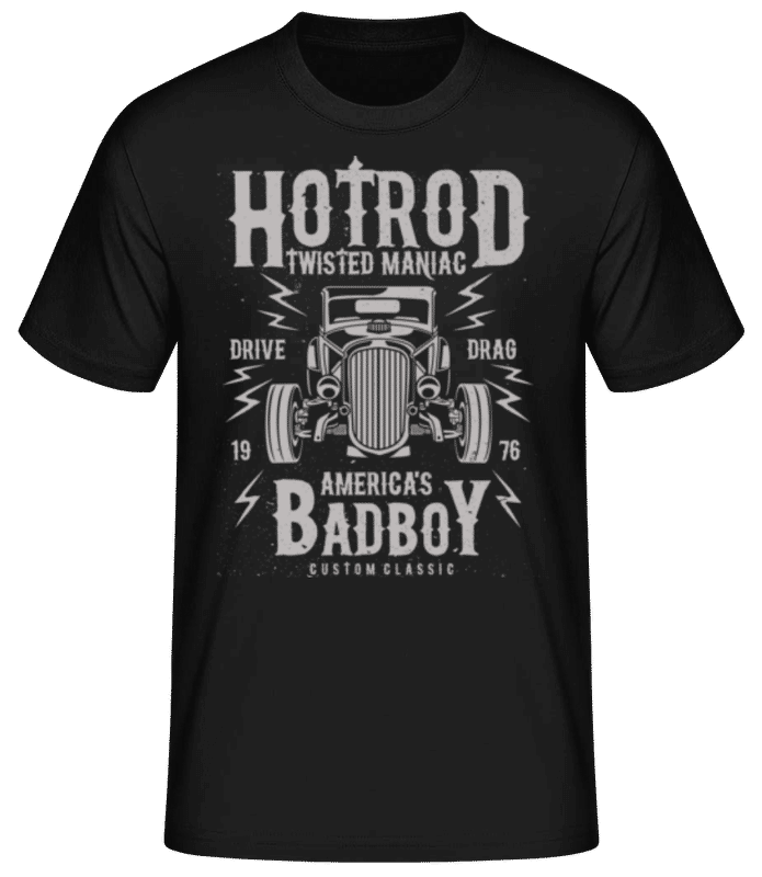 Preview: Twisted Hotrod - Men's Basic T-Shirt - Black - Front