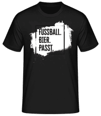 Fußball Bier Passt · Männer Basic T-Shirt