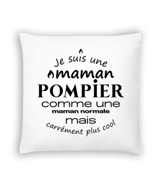 Aperçu: Maman Pompier Cool - Coussin - Blanc - Devant