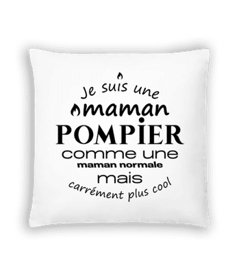 Maman Pompier Cool - Coussin - Blanc - Devant
