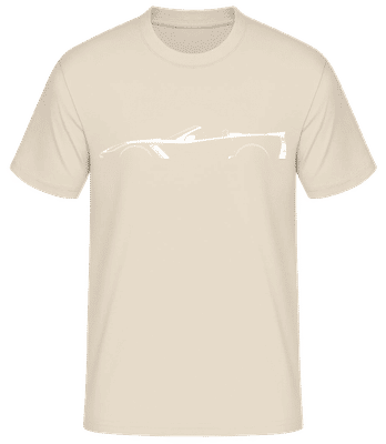 'Chevrolet Corvette C7 Z06' Silhouette - T-shirt standard Homme - Crème - Devant