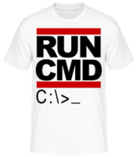 Run CMD - T-shirt standard Homme - Blanc - Devant