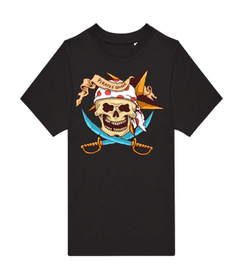 Pirate Grave - Kinder T-Shirt B&C - Schwarz - Vorne