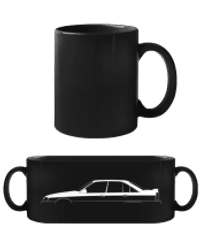 'Opel Omega 3000 A' Silhouette - Black Mug - Black - Front