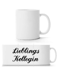 Lieblings Kollegin - Panoramatasse - Weiß - Vorne