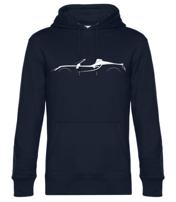 'Alfa Romeo 4C Spider' Silhouette - Sweat à capuche standard homme - Bleu marine - Devant