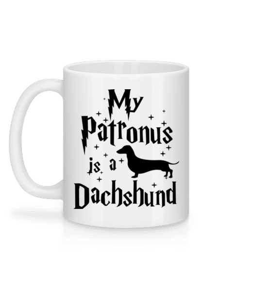 Preview: My Patronus Is A Dachshund - Mug - White - Back