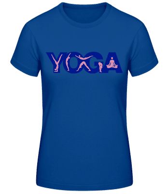 Yoga Sign Blue - Women's Basic T-Shirt - Royal blue - Front
