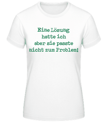 Unpassende Lösung - Frauen T-Shirt B&C - Weiß - Vorne
