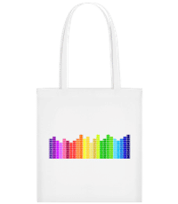 Regenbogen Soundbars - Stofftasche - Weiß - Vorne
