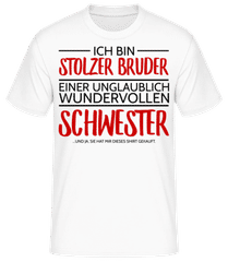 Stolzer Bruder Einer Schwester · Männer T-Shirt B&C