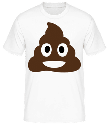 Emoji Tas De Merde - T-shirt standard Homme - Blanc - Devant