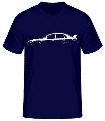 'Subaru Impreza WRX STI GV' Silhouette - Men's Basic T-Shirt - Navy - Front