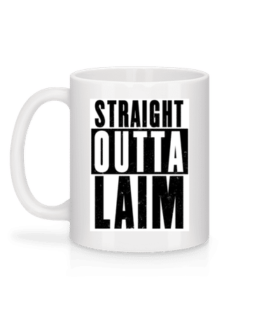 Straight Outta Laim - Tasse - Weiß - Hinten