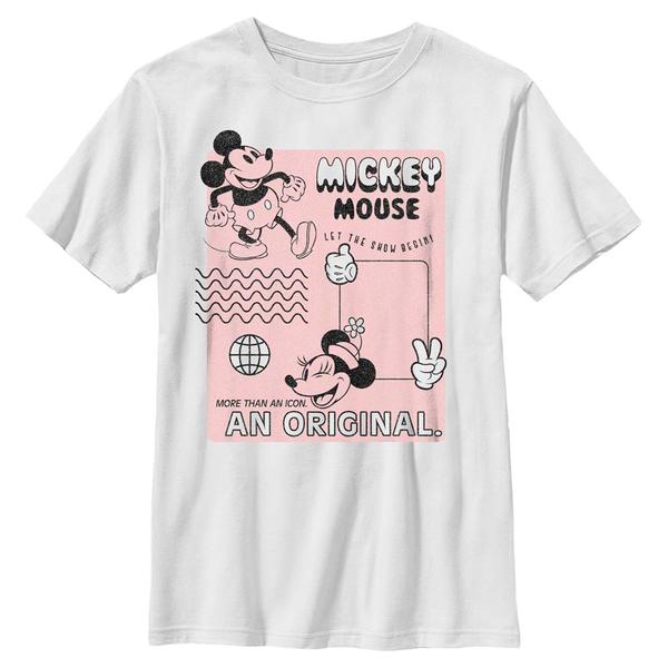 Disney Classics - Mickey Mouse - Mickey Mouse Orginal Mickey - Enfant T-shirt - Blanc - Devant