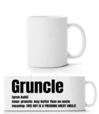 Gruncle - Panoramatasse - Weiß - Vorne
