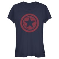 Marvel - The Falcon and the Winter Soldier - Bucky Red Shield - Women's T-Shirt - Navy - Front