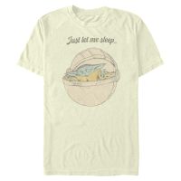 Star Wars - The Mandalorian - The Child Let me sleep - Men's T-Shirt - Cream - Front