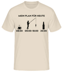 Mein Plan Fuer Heute Angeln · Männer Basic T-Shirt