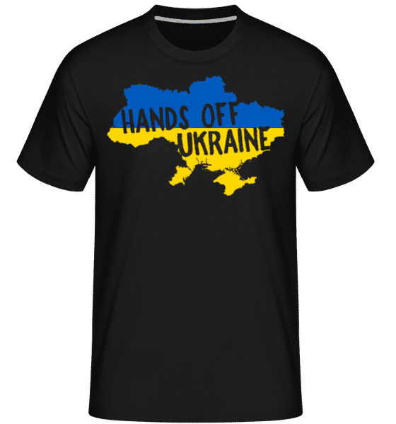 Preview: Hands Off Ukraine -  Shirtinator Men's T-Shirt - Black - Front