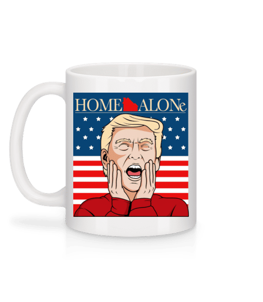 Aperçu: Home Alone Trump - Mug en céramique blanc - Blanc - Derrière