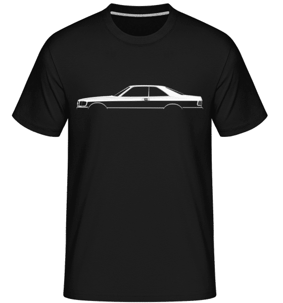 'Mercedes 500 SEC C126' Silhouette -  T-Shirt Shirtinator homme - Noir - Devant
