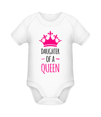 Daughter Of A Queen - Body manches courtes bio - Blanc - Devant