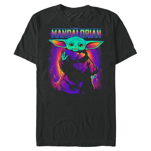 Aperçu: Star Wars - The Mandalorian - Skupina Neon Primary Child - Homme T-shirt - Noir - Devant