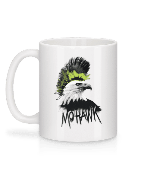 Aperçu: Mohawk - Mug en céramique blanc - Blanc - Derrière