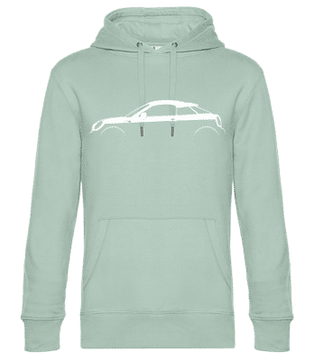'Mini Cooper S Coupe (R58)' Silhouette - Pánska štandardná mikina s kapucňou - Mätová zelená - Predné