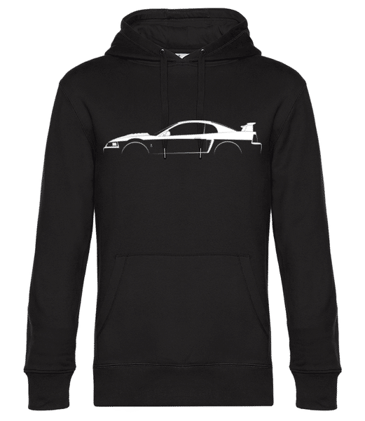 Aperçu: 'Ford SVT Cobra R (2000)' Silhouette - Sweat à capuche premium Unisexe - Noir - Devant