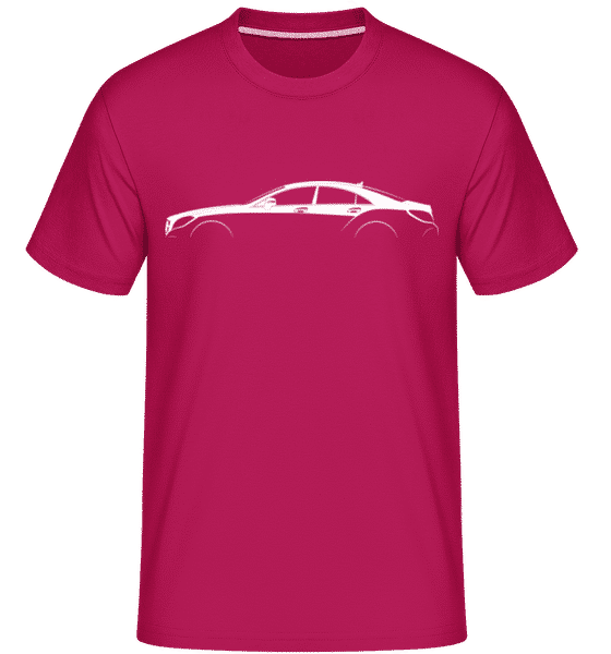 Preview: 'Mercedes-Benz CLS C257' Silhouette - Shirtinator Men's T-Shirt - Magenta - Front